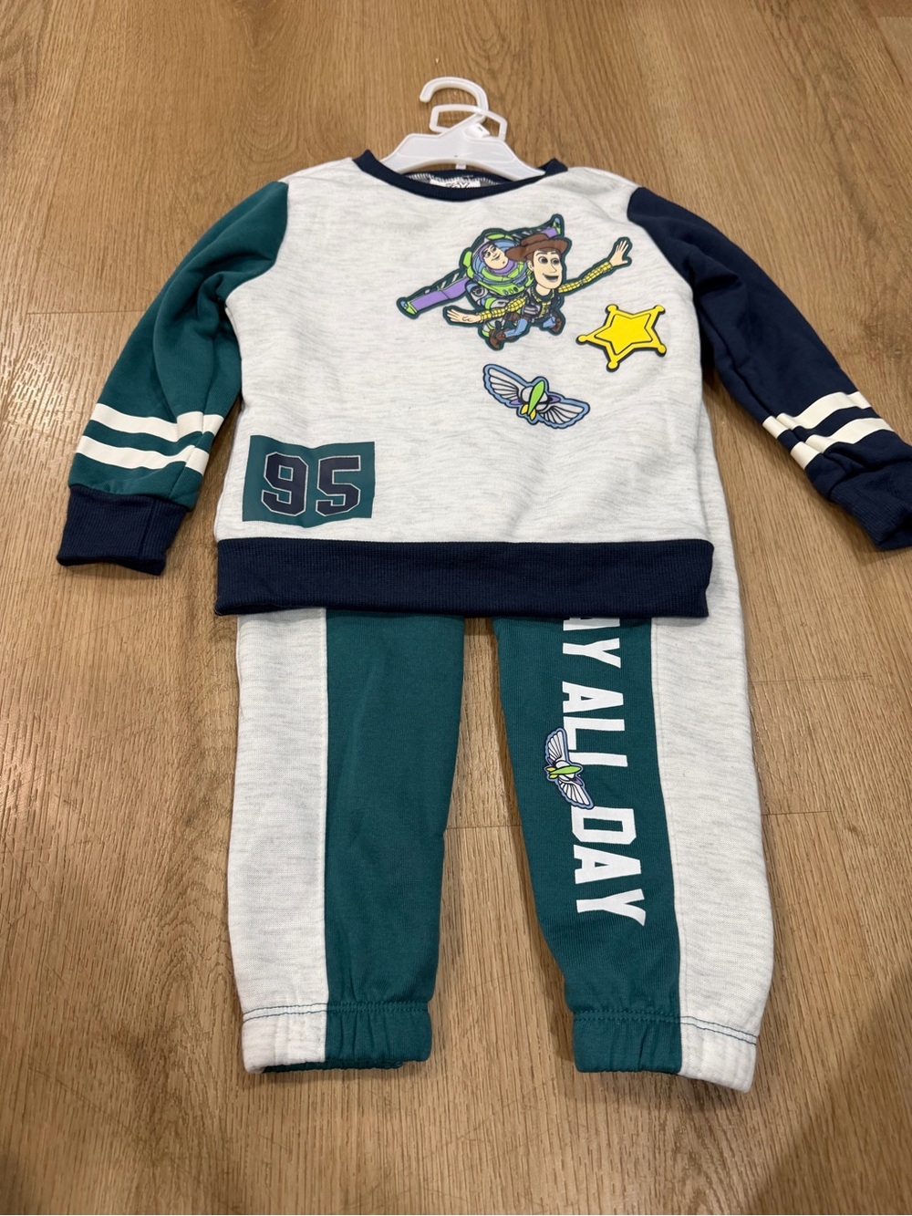 Disney Kids Sweatshirt & Joggers - Gray, Teal & Navy